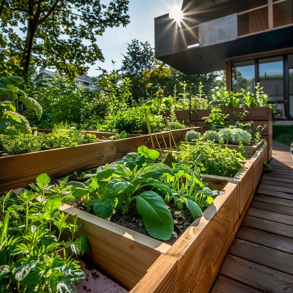 Coin Potager : Intégrez un espace dédié aux herbes et légumes chez vous